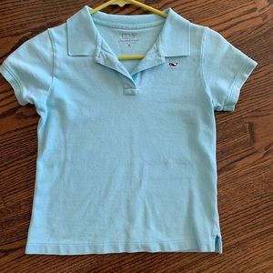 Vineyard Vines Girls’ Cotton Polo Tshirt Blue M